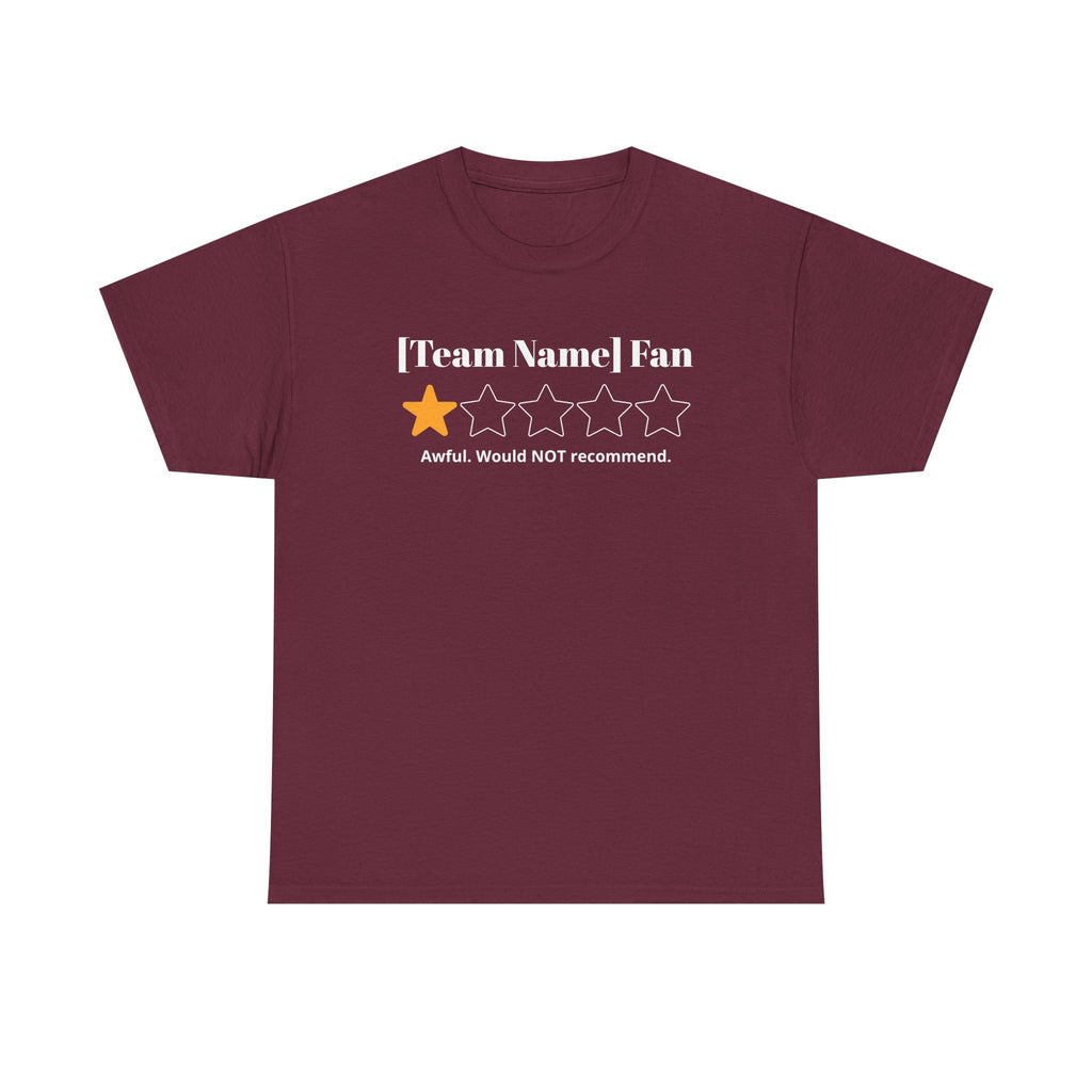 Custom Team Name/Rating T shirt