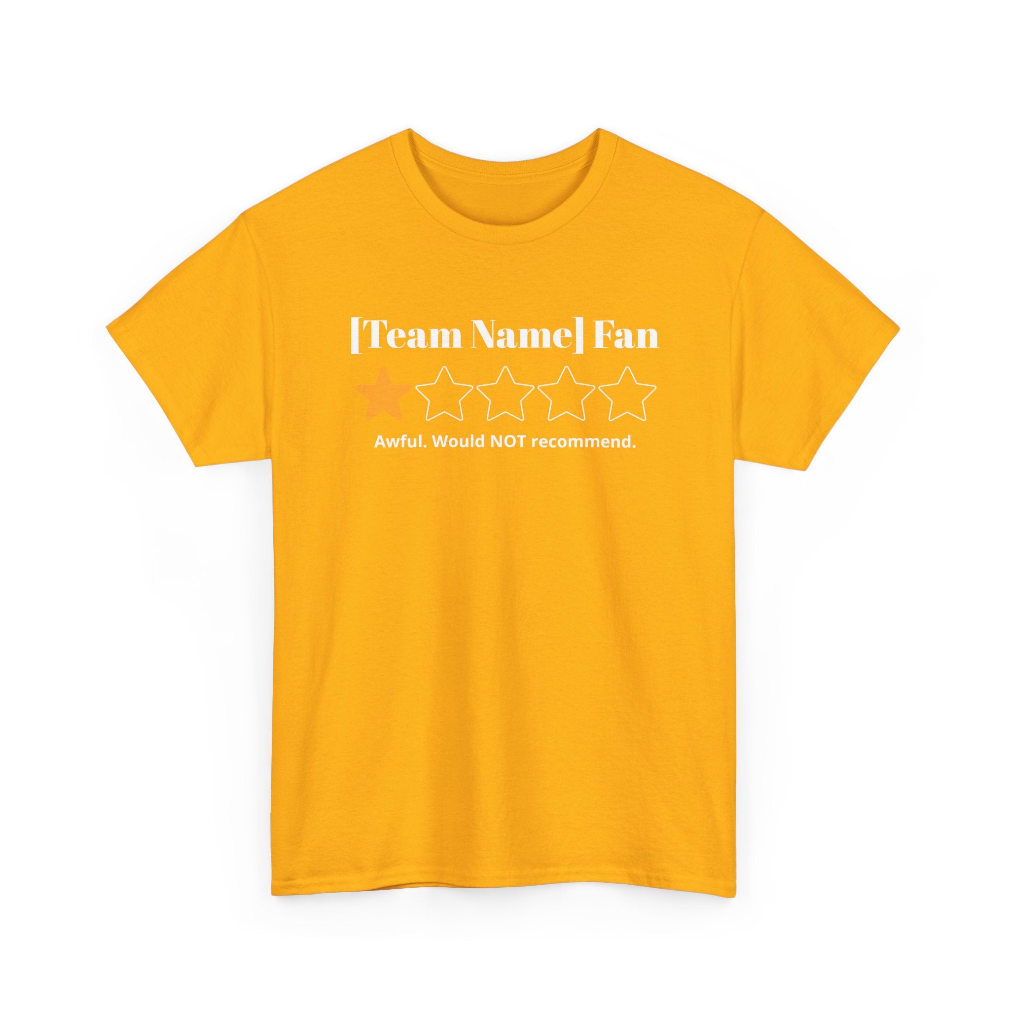 Custom Team Name/Rating T shirt