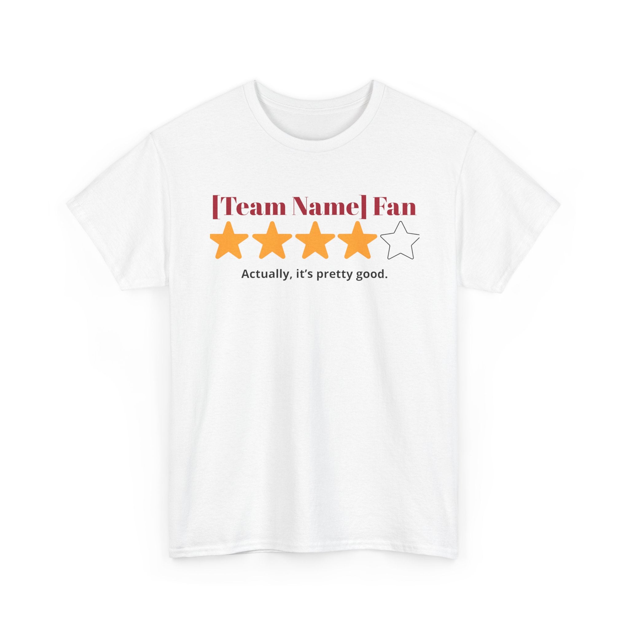 Custom Team Name/Rating T shirt
