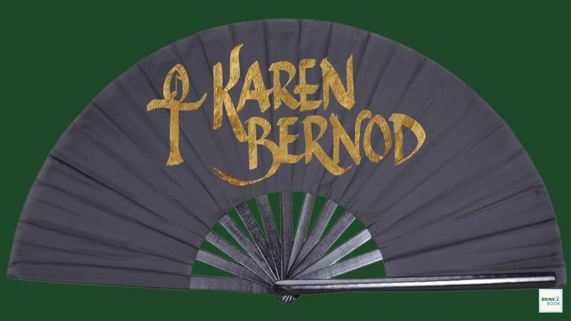 Signature Ankh Bamboo Fan