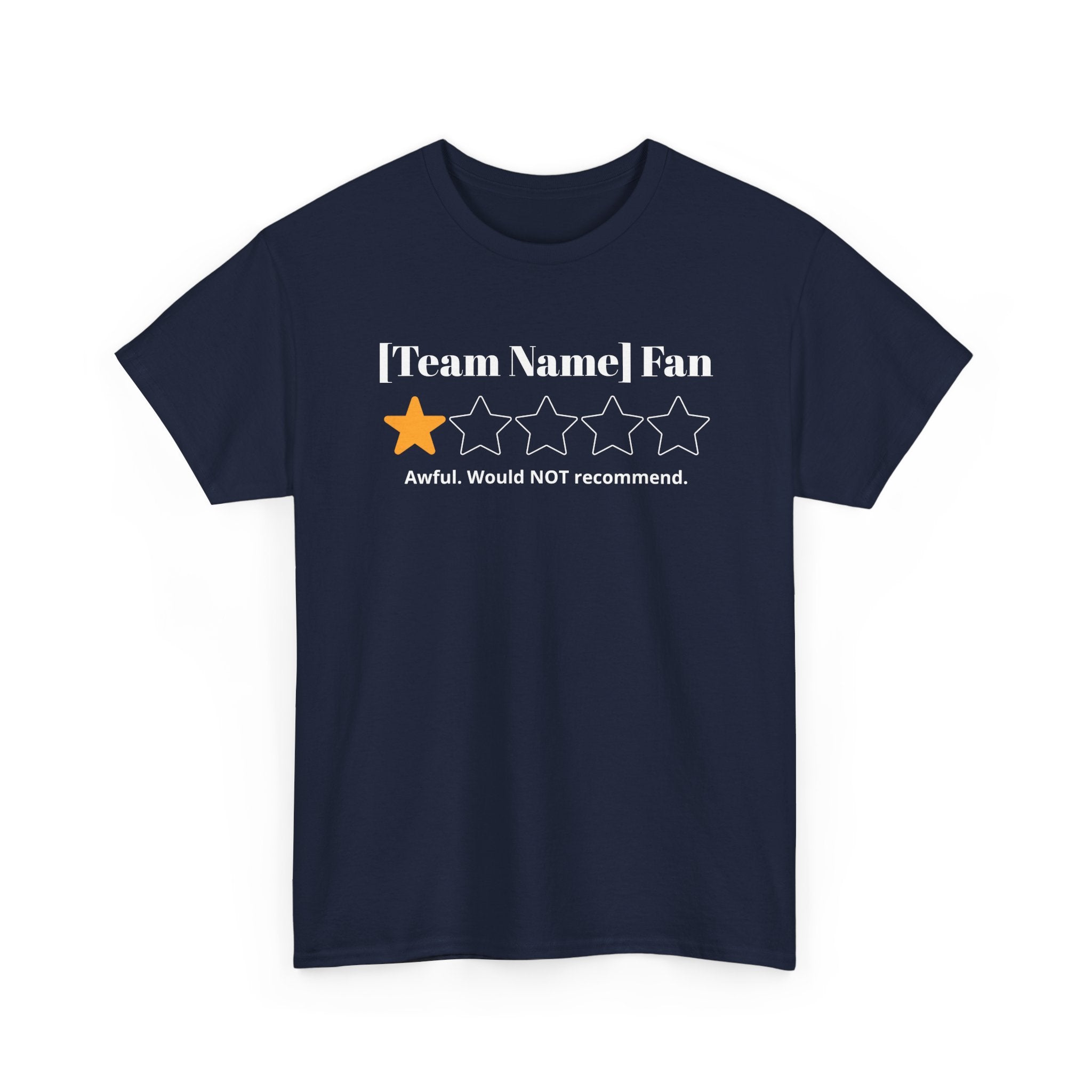 Custom Team Name/Rating T shirt