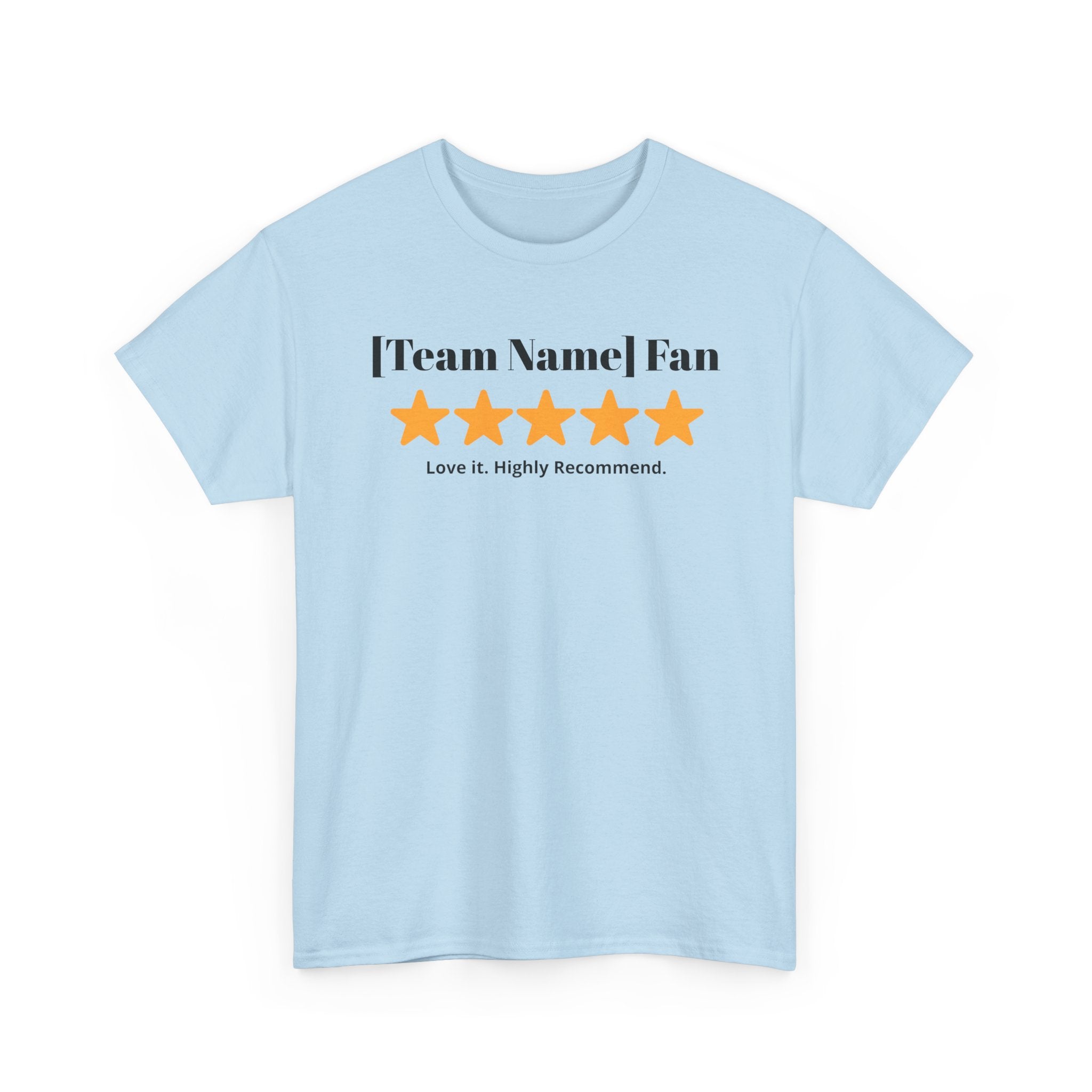 Custom Team Name/Rating T shirt